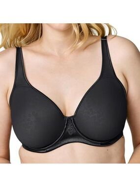 WonderBra Plus Full Support Underwire Bra #E1105H 38DD NWT Black